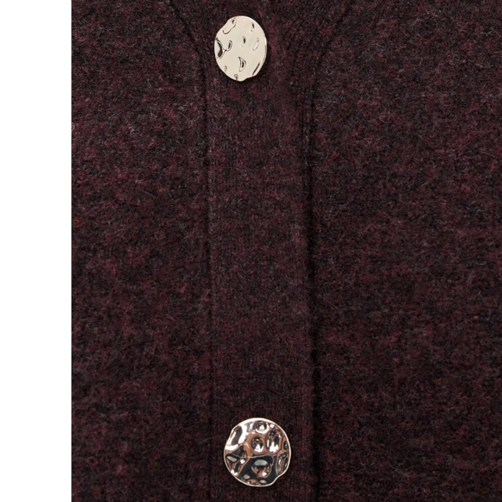 Le Bop Ines Knit Cardigan in Chocolate Brown - Picture 9 of 9